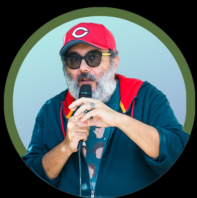 Fabio Ranfi con microfono